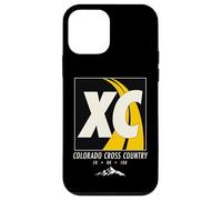Colorado Running Mountain Trail Art Vintage XC Randonnée Coque pour iPhone 12 Mini