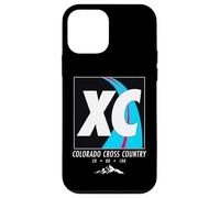 Colorado Running Mountain Trail Art Vintage XC Randonnée Coque pour iPhone 12 Mini