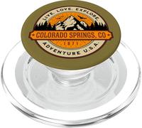 Colorado Springs Adventure USA Design Vintage PopSockets PopGrip pour MagSafe