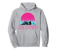 Colorado State Denver Souvenir Vacances à la Montagne Vintage Sweat à Capuche