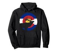 Colorado T-Shirt de Chasse aux élans : CO State Flag Hunter Sweat à Capuche