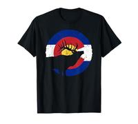 Colorado T-shirt de chasse aux élans : CO State Flag Hunter T-Shirt
