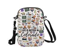 Colorado Trousse de maquillage Souvenirs de vacances Colorado « Life is Better in Colorado », Dans Colorado Cr Eu, Trousse à cosmétiques avec impression