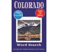 Colorado Word Search Puzzle Book: Word Searches with Easy to Read Print about Colorado, Places in Colorado, Things about Colorado and More | 6x9 ... Gift for Vacations, Holidays and Free Times