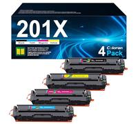 Coloran 201X 201A Toner Compatible pour HP 201X 201A pour HP Color Laserjet MFP M277dw M252dw M252n M274n M277 (Noir, Cyan, Jaune, Magenta)