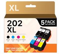 Coloran 202 XL 202XL Compatible Cartouche pour Epson 202 XL pour Epson XP 6105 pour Expression Premium XP-6100 XP-6000 XP-6005 Pack (Noir, Cyan, Magenta, Jaune, Noir Photo)