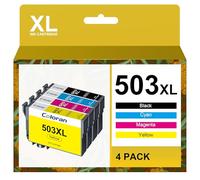 Coloran 503XL 503 Cartouches d'encre Compatible pour Epson 503 XL pour Epson Expression Home XP-5200 XP-5205 Workforce WF-2960DWF WF-2965DWF (4 Pack)