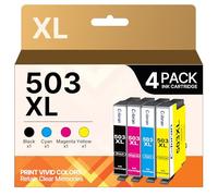 Coloran 503XL 503 Cartouches d'encre Compatible pour Epson 503 XL pour Epson Expression Home XP-5200 XP-5205 Workforce WF-2960DWF WF-2965DWF (4 Pack)