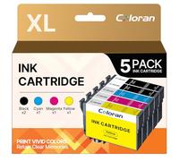 Coloran Compatible pour 604XL Pack de 5 pour Epson XP 2200 pour Epson Compatible pour 604 XL pour Expression Home XP-2200 XP-2205 XP-3205 XP-3200 XP-4200 XP-4205 Workforce WF-2910DWF WF-2930DWF