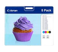 Coloran LC123XL Lot de 5 Cartouches compatibles avec Brother LC123XL LC-123 pour Brother DCP J4110dw DCP-J552DW DCP-J172W MFC-J4410DW MFC-J4510DW MFC-J6520DW MFC-J6720DW