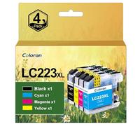 Coloran LC223XL Cartouche d'encre pour Brother LC-223XL LC 223 pour Brother MFC-J4420DW MFC-J5320DW MFC-J4620DW MFC-J480DW MFC-J5620DW MFC-J5720DW MFC-J880DW DCP-J4120DW DCP-J562DW (4 Pack)