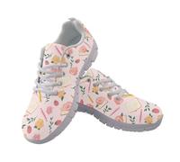 Coloranimal Baskets à lacets pour femme - Chaussures de marche, de course à pied, de fitness - Chaussures de jogging respirantes, Carnet de crayons à motif de fraises, 44 EU