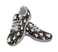 Coloranimal Baskets légères à enfiler pour femme - Chaussures de marche d'Halloween - Baskets de course légères et respirantes - Baskets tendance d'extérieur, Adorable fantôme en toile d'araignée, 38