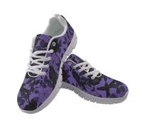 Coloranimal Baskets légères à enfiler pour femme - Chaussures de marche d'Halloween - Baskets de course légères et respirantes - Baskets tendance d'extérieur, Toile d'araignée corbeau d'Halloween, 44