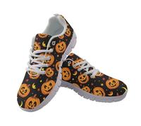 Coloranimal Baskets légères à enfiler pour femme - Chaussures de marche d'Halloween - Baskets de course légères et respirantes - Baskets tendance d'extérieur, Citrouille d'Halloween., 39 EU