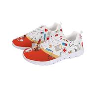 Coloranimal Baskets légères pour femme - Baskets de marche confortables - Chaussures de jogging antidérapantes, Infirmière médicale, couleur bleue, 36 EU