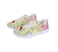 Coloranimal Baskets légères pour femme - Baskets de marche confortables - Chaussures de jogging antidérapantes, Infirmière médicale vert clair, 39 EU
