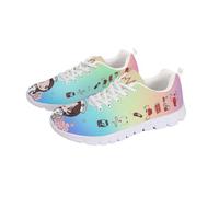 Coloranimal Baskets légères pour femme - Baskets de marche confortables - Chaussures de jogging antidérapantes, Infirmière médicale bleu clair, 41 EU