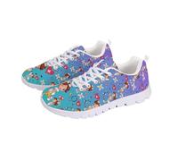 Coloranimal Baskets légères pour femme - Baskets de marche confortables - Chaussures de jogging antidérapantes, Mignon infirmière dessin animé vert, 36 EU