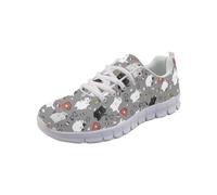 Coloranimal Baskets plates légères en maille aérée pour femme, Infirmière chat mignon, 34 EU