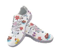 Coloranimal Baskets pour femme - Chaussures de marche pour femme - Chaussures de course à pied avec semelle antidérapante - Confortables - Pour le jogging et le, Dessin animé d'orgue mignon, 43 EU