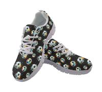 Coloranimal Baskets pour femme - Chaussures de marche pour femme - Chaussures de course à pied avec semelle antidérapante - Confortables - Pour le jogging et le, Peinture couleur football, 37 EU
