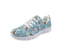 Coloranimal Blue Nurse Puzzle Running Jogging Sneakers pour Femmes Filles Go Easy Walking Flats Casual DailyShoes Air Mesh Chaussures de Tennis légères EU38