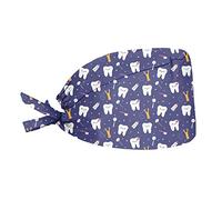 Coloranimal Chapeau d'infirmière pour homme et femme, motif dessin animé, Dentiste, taille unique