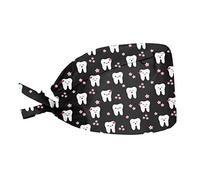 Coloranimal Chapeau d'infirmière pour homme et femme, motif dessin animé, Gris Dentiste, taille unique