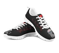 Coloranimal Chaussures de Course Kawaii Mignon infirmière Motif de Chat Baskets à Lacets Air Mesh Femme Jogging Chaussures de Marche athlétique Respiration Appartements EU41