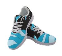 Coloranimal Chaussures de marche et de course à pied décontractées pour femme - Baskets à lacets antidérapantes, Adorable panda en bambou, 41 EU