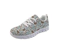 Coloranimal Chaussures de marche et de course plates pour femme Printemps été - - Ours infirmière style 6, 41 EU