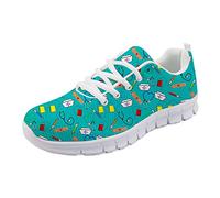 Coloranimal Flexible Elastic Running Walking Sneakers Infirmière Chaussures EU40