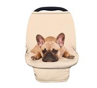 Coloranimal Housse d'allaitement pour bébé Motif bouledogue français