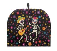 Coloranimal Housse de protection anti-poussière pour théière et théière - Motif tête de mort - Pour la maison et la cuisine - Accessoires décoratifs