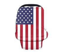 Coloranimal Housse de protection pour siège de voiture avec motif drapeau américain vintage - Doux et confortable - Accessoires pour bébé fille garçon allaitement
