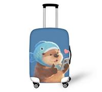 Coloranimal Housse de protection pour valise, accessoires de chariot, sac de protection pour valise, taille 18-32, Adorable chat arc-en-ciel, L (26"-30" cover), Ensemble de bagages