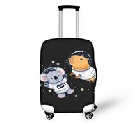 Coloranimal Housse de protection pour valise, accessoires de chariot, sac de protection pour valise, taille 18-32, Capybara Koala Astronaute, S (18"-21" cover), Ensemble de bagages