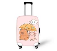 Coloranimal Housse de protection pour valise, accessoires de chariot, sac de protection pour valise, taille 18-32, Adorable Capybara Axolotl, M (22"-25" cover), Ensemble de bagages