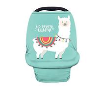 Coloranimal"No Dream Alpaga" Housse de siège auto pour bébé - Housse d'allaitement pour allaitement maternel - Accessoires de protection auto pour bébé fille garçon