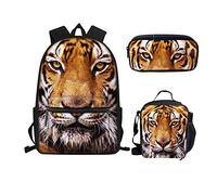 Coloranimal Sac à dos décontracté pour enfants et adolescents, Cool Tiger., One_Size, Ensemble cartable