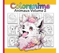 Coloranime : Le livre de coloriage manga pour les enfants: Explorons le monde des animaux