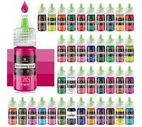 Colorant Alimentaire - 40 Colorant Alimentaire Liquide Concentré pour Gâteau, Cuisson, Glaçage, Fondant, Décoration - Colorants Alimentaires Vibrant pour la Slime, Givrage, Aerographe, DIY Artisanat