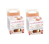 Colorant alimentaire de surface en poudre cuivré 10 g Scrapcooking