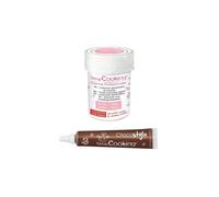 Colorant alimentaire en poudre rose poudré + Stylo chocolat