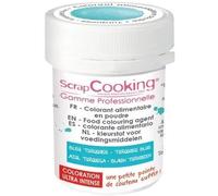 Colorant alimentaire en poudre - SCRAPCOOKING - Pot 5g - Turquoise