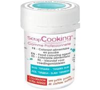 ScrapCooking Colorant alimentaire en poudre – Turquoise – Pot 5 g