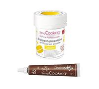 Colorant alimentaire Jaune + Stylo chocolat