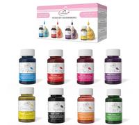 Colorant Alimentaire Liposoluble - 8 × 25 ml | Colorants Alimentaires à Base d’Huile pour Chocolat, Crème au Beurre, Bonbons & Glaçage | Hautement Concentré, Qualité Professionnelle