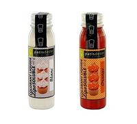 Colorant alimentaire liposoluble blanc + orange Patisdécor (2 x 40 g).